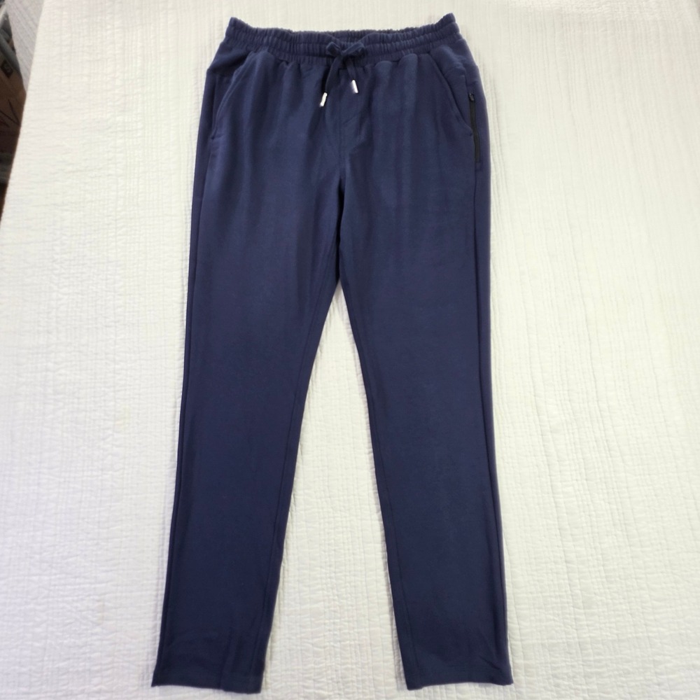 Quince Supersoft Fleece Jogger Navy Blue Tencel Modal Sweatpants Mens Medium NWT